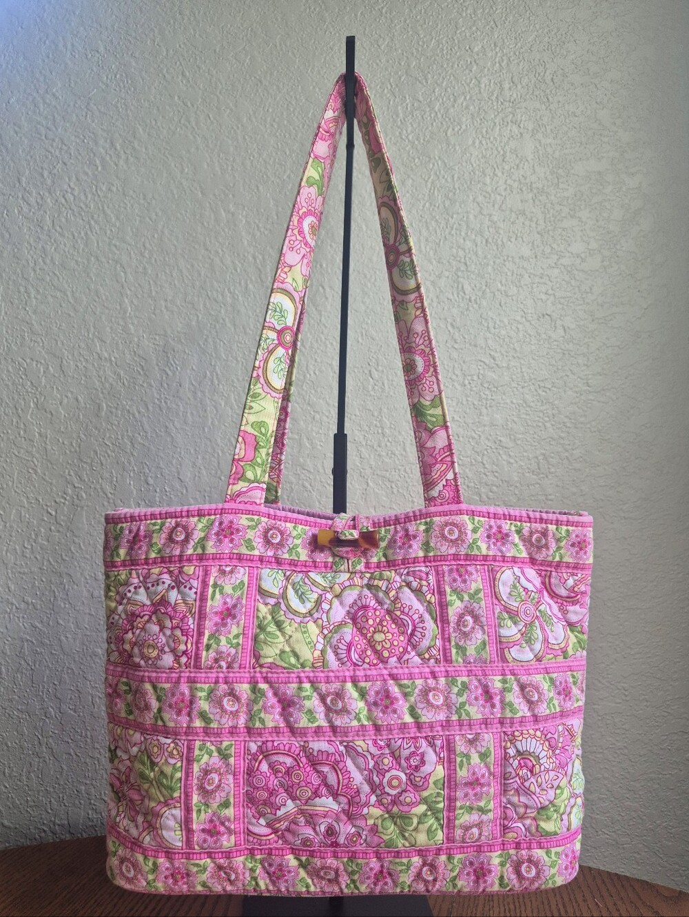 Vera Bradley Petal Pink Tic Tac Tote Shoulder Bag